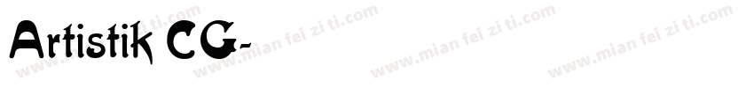 Artistik CG字体转换